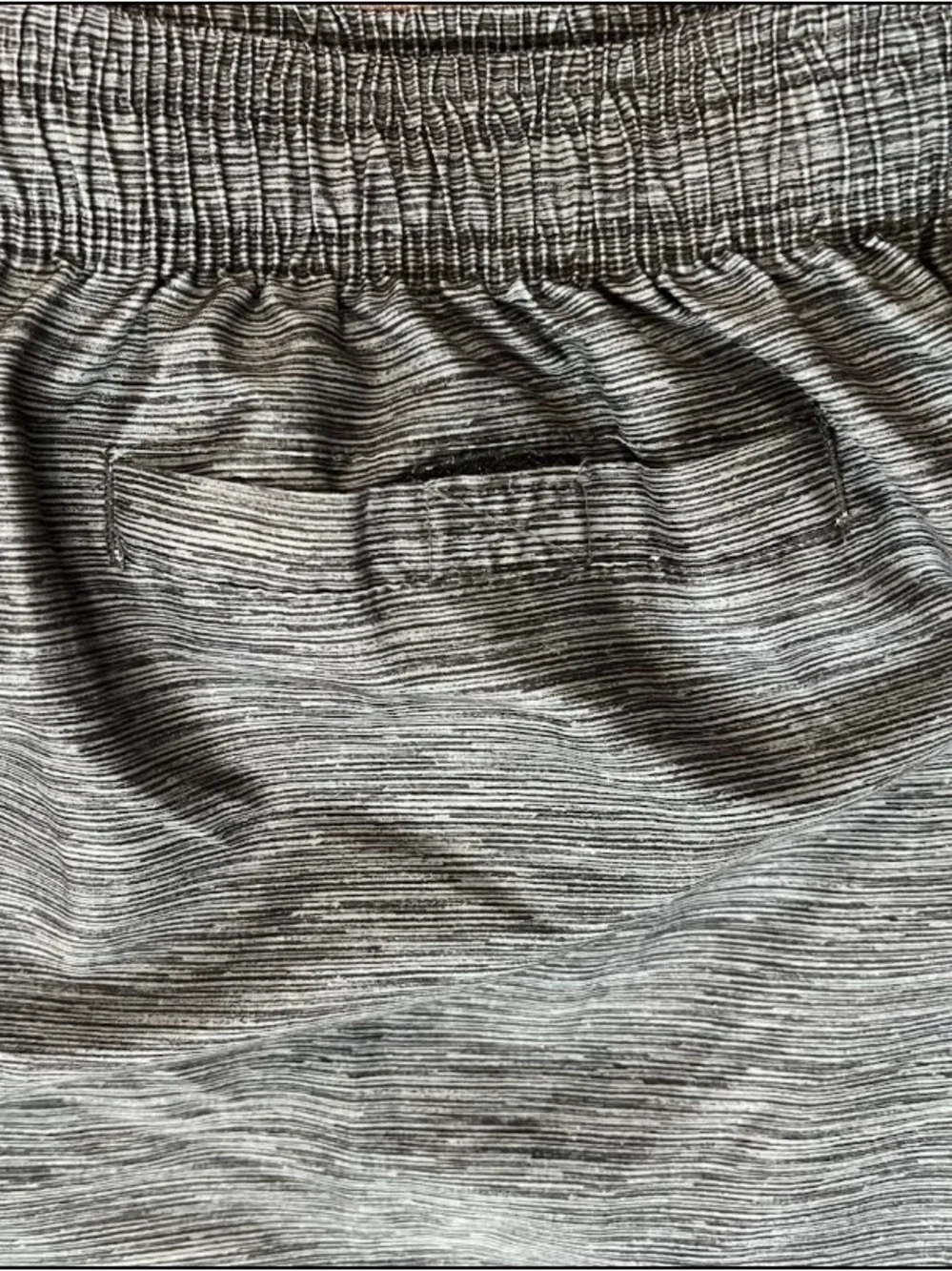 Avia Heathered Gray Athletic Hybrid Cargo Shorts Size Large